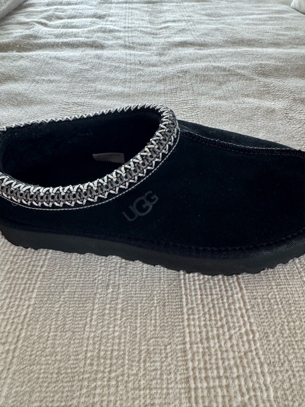 UGG Tasman suede Black Slip-On Suede clogs - Picture 5 of 8